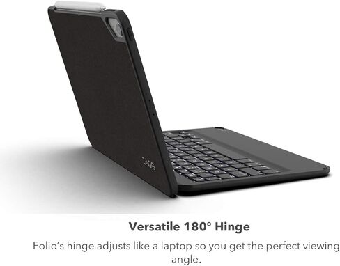 ZAGG Folio Keyboard - Backlit Tablet Keyboard and Case, Bluetooth - Made for iPad Pro 11"" (2018) - Black (103002357) in Saudi Arabia