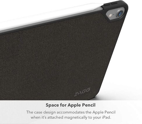 ZAGG Folio Keyboard - Backlit Tablet Keyboard and Case, Bluetooth - Made for iPad Pro 11"" (2018) - Black (103002357) in Saudi Arabia