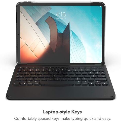 ZAGG Folio Keyboard - Backlit Tablet Keyboard and Case, Bluetooth - Made for iPad Pro 11"" (2018) - Black (103002357) in Saudi Arabia