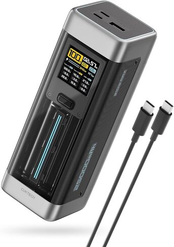 CUKTECH 20 Power Bank, 25,000mAh 210W Total Output Portable Charger with 3 Ports, Smart Charging Status TFT Display for iPhone 15/14 Series, Samsung, MacBook, Dell, Tablet, Laptops, AirPods and More in Saudi Arabia