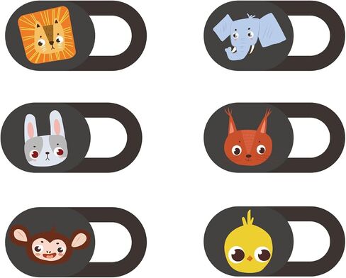 Mizi Webcam Privacy Cover Slide [6 Pack], Cute Camera Blocker Sticker, Protect Your Privacy and Security for Computer, Laptop, Tablets & Phones - Santa in Kuwait
