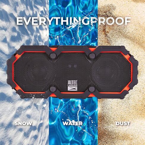 Altec Lansing LifeJacket 2 - Waterproof Bluetooth Speaker, Floating Portable Speaker for Travel & Outdoor Use, Deep Bass & Loud Sound, 30 Hour Playtime in Kuwait
