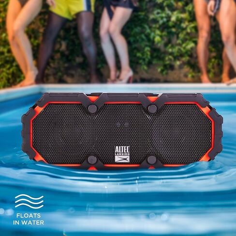 Altec Lansing LifeJacket 2 - Waterproof Bluetooth Speaker, Floating Portable Speaker for Travel & Outdoor Use, Deep Bass & Loud Sound, 30 Hour Playtime in Kuwait