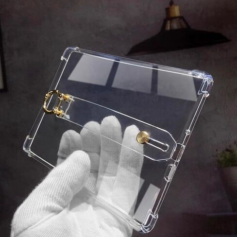 Clear Case for Kindle Paperwhite 11th Generation 2021 & Signature Edition 6.8" with Hand Strap, Lightweight Slim Silicone Could DIY Back Cover, Shockproof & Reinforced Corners in Kuwait