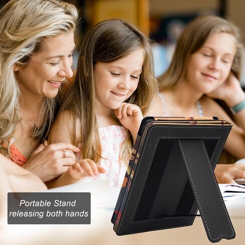 حافظة UMUBUHOMS لجهاز Kindle Paperwhite مقاس 6 بوصات (الجيل العاشر/السابع/السادس من الجيل الخامس وجميع أجيال Paperwhite مقاس 6 بوصات من 2012 إلى 2018) مزودة بخاصية النوم/الاستيقاظ التلقائي وحمل مزدوج باليد (المكتبة العامة) in Kuwait