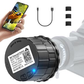 Portable WiFi Electronic Eyepiece-Used for Monocular Telescope; Telescope Photo Adapters; Telescope Accessories; Telescope to Eyepiece; Connected by WiFi with Smartphone in Kuwait