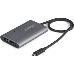 StarTech.com Thunderbolt 3 to Dual HDMI 2.0 Adapter - 4K 60Hz Thunderbolt 3 Certified - Dual Monitor HDMI Video Converter Adapter - Mac & Windows compatible - Dual 4K Display HDMI (TB32HD24K60)