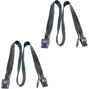 PCIE Cable for Corsair, 65CM Male to Male 8 Pin to 6+2 Pin GPU Power Cable for Thermaltake, ARESGAME Modular Power Supply (25'') (Black 16AWG [V.2026]) in Kuwait