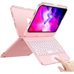 حافظة HOTLIFE iPad Mini 6 مع لوحة مفاتيح، حافظة لوحة مفاتيح تعمل باللمس لجهاز iPad Mini الجيل السادس 2021 مقاس 8.3 بوصة، غطاء واقٍ قابل للدوران 360 درجة - رفيع وواقي لجهاز iPad Mini (الجيل السادس 2021) اللوحي in Kuwait