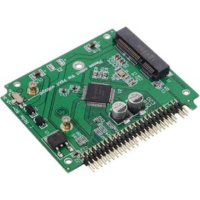 حافظة قرص صلب للكمبيوتر المحمول من Cablecc mSATA Mini PCI-E SATA SSD إلى 2.5 بوصة IDE 44pin باللون الأبيض