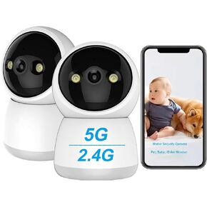 كاميرا أمان داخلية kaltagled 2K، كاميرا للحيوانات الأليفة بدقة 3 ميجابكسل مع تطبيق الهاتف، واي فاي 2.4 جيجا هرتز/5 جيجا كاميرا أمان منزلية قابلة للإمالة مع رؤية ليلية، 24/7، محادثة في اتجاهين، كشف الحركة للكلاب/مراقبة الأطفال/كبار السن... in Kuwait