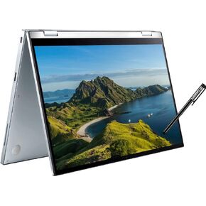 Asus Chromebook Flip C433 شاشة لمس 14 بوصة IPS FHD 2 في 1 (Intel Core M3-8100Y، ذاكرة الوصول العشوائي 8 جيجابايت، 64 جيجابايت eMMC، قلم ستايلس) كمبيوتر محمول قابل للتحويل للمنزل والعمل، كاميرا ويب، 2 × USB-C، قلم IST، نظام تشغيل Chrome (تم تجديده) ) in Kuwait