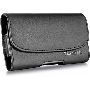Fit for iPhone 13 Mini 12 Mini iPhone SE 2020 4.7 Inch iPhone 7 6S 6 8 Belt Holster Pouch Premium Leather Fit with Thick Defender Case/Protective Case/Hybrid Armor Case/Battery Case On