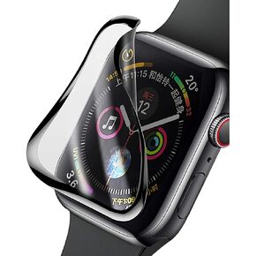طبقة واقية للشاشة بالكامل منحنية ثلاثية الأبعاد مناسبة لساعة Apple Watch Series 6 طبقة واقية شاشة منحنية ساخنة، متوافقة مع ساعة Apple Watch 38mm / 40mm / 42mm / 44mm [قطعتان] (42مم) in Saudi Arabia