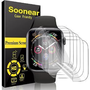 6 Pack Screen Protector for Apple Watch 38mm Series 1, Series 2, Series 3,Cases Friendly, Bubble-Free, Anti-Scratch,Flexible TPU Clear Film in Kuwait