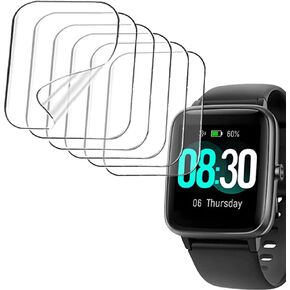 smaate Soft Screen Protector for FC1 FC5, Compatible with GRV FC1 1.38inch, FC5 1.3inch Smartwatch, 6-Pack, Bubble Self-healing, Full coverage, Anti-scratch, High-Transparency