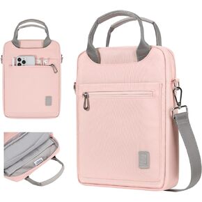 حقيبة حمل للكمبيوتر اللوحي مقاس 9-11 بوصة من Dadanism لجهاز iPad Pro 11 2022-2018، iPad Air 5th/4th 10.9، iPad 10.2 9th/8th/7th، iPad 10th Gen 10.9، Galaxy Tab A8/S8/S6 Lite، مع حزام كتف وحزام كتف جيوب، وردي in Kuwait