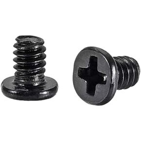uxcell M1.4x3mm Phillips Screw Fastener Black 2.5mm Dia Screw Head for Laptop PC TV Fan Switch 200pcs