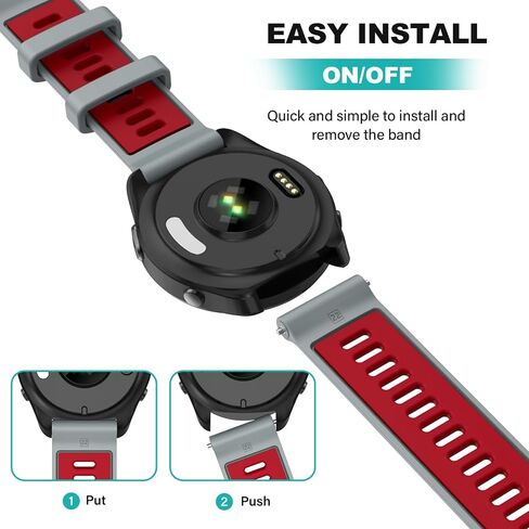 OVERSTEP متوافق مع سوار بديل Garmin Forerunner 965، 955، 945، 935، نطاقات قابلة للتبديل بعرض 22 مم لـ Fenix ​​7، Fenix ​​6 GPS، Fenix ​​5 Plus Smart Watch in Kuwait