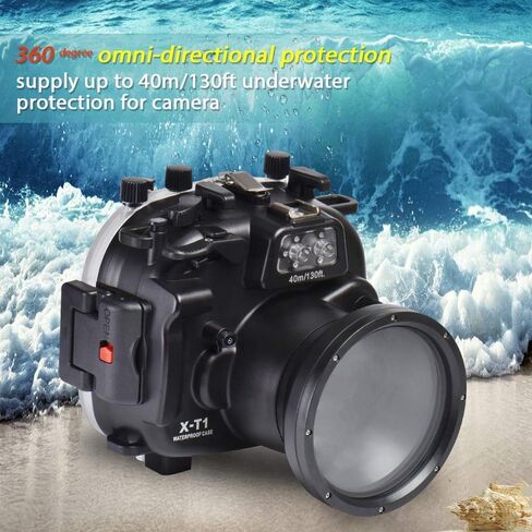 Sea frogs Underwater Case 130FT/40M Camera Diving Waterproof Housing case for Fujifilm XT1 in Saudi Arabia