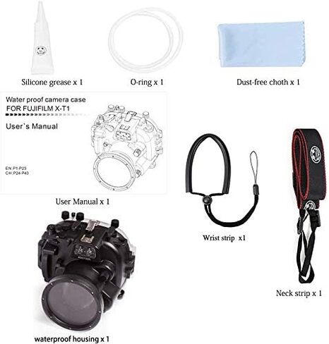 Sea frogs Underwater Case 130FT/40M Camera Diving Waterproof Housing case for Fujifilm XT1 in Saudi Arabia