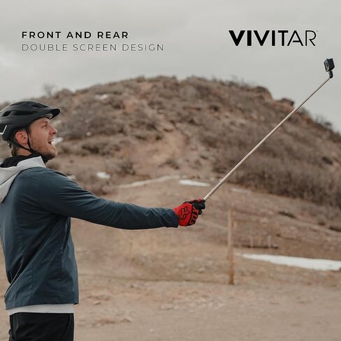 مجموعة كاميرا Vivitar EIS 4K 30FPS بدقة 12 ميجابكسل، كاميرا جسم مقاومة للماء 30 مترًا، حافظة مقاومة للماء، بث واي فاي للهاتف، مع خوذة وحامل دراجة، بطاقة ذاكرة 32 جيجابايت in Saudi Arabia