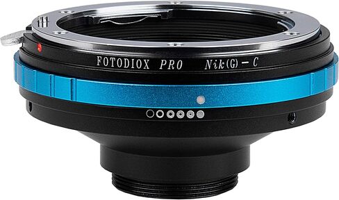 Fotodiox Pro Lens Mount Adapter متوافق مع عدسة Nikon F-Mount GType لكاميرات التركيب C in Saudi Arabia