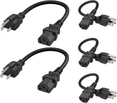 CableCreation 2-Pack 1 Foot NEMA 5-15P to IEC 320 C13 Universal Power Cord in Saudi Arabia