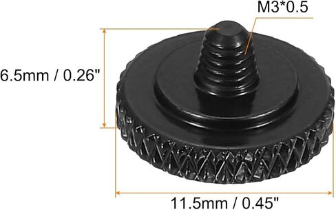 PATIKIL Camera Shutter Button, 4 Pack Soft Shutter Release Button Pure Copper Camera Button Knurled suitable for Nikon for Fujifilm for Leica DSLR/SLR Camera, Black in Saudi Arabia