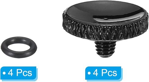 PATIKIL Camera Shutter Button, 4 Pack Soft Shutter Release Button Pure Copper Camera Button Knurled suitable for Nikon for Fujifilm for Leica DSLR/SLR Camera, Black in Saudi Arabia
