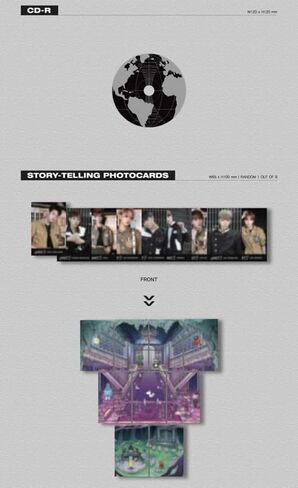 Ghost9 Pre Episode 2 : W.All 2nd Mini Album CD+76p PhotoBook+18p Lyric Booklet+1p Story-Telling PhotoCard+1p Card+Tracking Kpop Sealed in Saudi Arabia