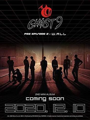 Ghost9 Pre Episode 2 : W.All 2nd Mini Album CD+76p PhotoBook+18p Lyric Booklet+1p Story-Telling PhotoCard+1p Card+Tracking Kpop Sealed in Saudi Arabia