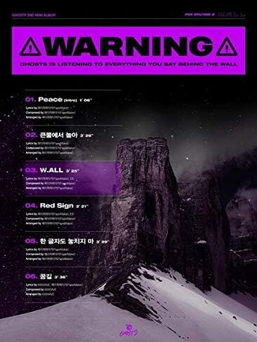 Ghost9 Pre Episode 2 : W.All 2nd Mini Album CD+76p PhotoBook+18p Lyric Booklet+1p Story-Telling PhotoCard+1p Card+Tracking Kpop Sealed in Saudi Arabia