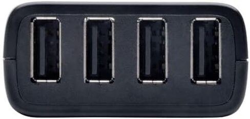 Tripp Lite 4 منافذ USB 2.0 أكثر من مجموعة محور التوسيع Cat5/Cat6، جهاز الإرسال والاستقبال (B203-104-PNP) in Saudi Arabia