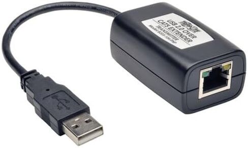 Tripp Lite 4 منافذ USB 2.0 أكثر من مجموعة محور التوسيع Cat5/Cat6، جهاز الإرسال والاستقبال (B203-104-PNP) in Saudi Arabia
