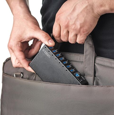 موزع USB 7 منافذ - موزع USB 3.0 يعمل بالطاقة - موزع USB الومنيوم - موزع موزع USB 12 فولت 3 امبير 36 واط محول طاقة in Kuwait