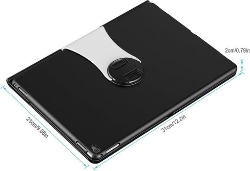 حافظة لوحة المفاتيح ProCase للجيل الأول والثاني iPad Pro 12.9 2017 2015، iPad Pro 12.9 حافظة لوحة المفاتيح اللاسلكية لجهاز iPad Pro 12.9 بوصة (الجيل الثاني والأول) - أسود in Saudi Arabia
