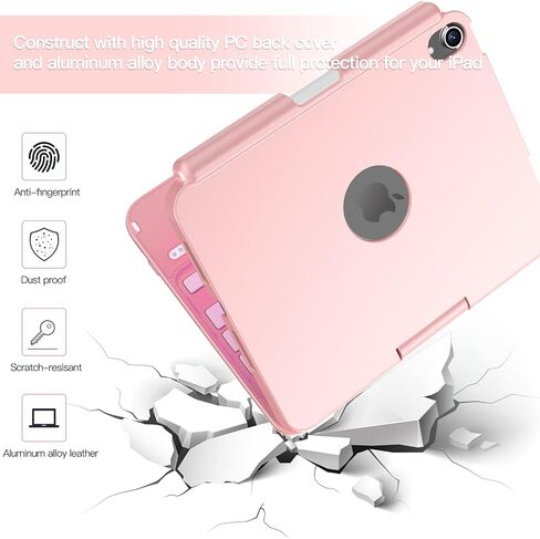 حافظة HOTLIFE iPad Mini 6 مع لوحة مفاتيح، حافظة لوحة مفاتيح تعمل باللمس لجهاز iPad Mini الجيل السادس 2021 مقاس 8.3 بوصة، غطاء واقٍ قابل للدوران 360 درجة - رفيع وواقي لجهاز iPad Mini (الجيل السادس 2021) اللوحي in Kuwait
