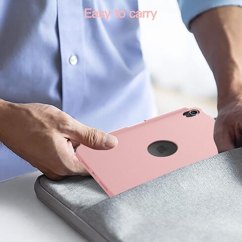 حافظة HOTLIFE iPad Mini 6 مع لوحة مفاتيح، حافظة لوحة مفاتيح تعمل باللمس لجهاز iPad Mini الجيل السادس 2021 مقاس 8.3 بوصة، غطاء واقٍ قابل للدوران 360 درجة - رفيع وواقي لجهاز iPad Mini (الجيل السادس 2021) اللوحي in Kuwait