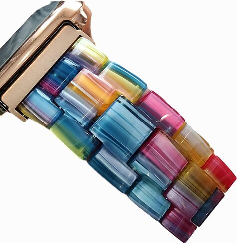 DSAAplus Compatible with Fitbit Versa/Versa 2/Versa Lite/Versa SE Bands Resin Fashion Smartwatch Replacement Wristband Strap for Women Men in Kuwait