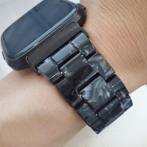 DSAAplus Compatible with Fitbit Versa/Versa 2/Versa Lite/Versa SE Bands Resin Fashion Smartwatch Replacement Wristband Strap for Women Men in Kuwait