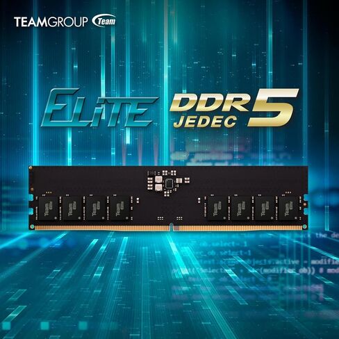 مجموعة TEAMGROUP Elite DDR5 64 جيجابايت (2 × 32 جيجابايت) 4800 ميجاهرتز (PC5-38400) CL40 غير ECC غير مخزنة 1.1 فولت UDIMM 288 Pin PC PC وحدة ذاكرة سطح المكتب ترقية ذاكرة الوصول العشوائي - TED564G4800C40DC01 in Kuwait