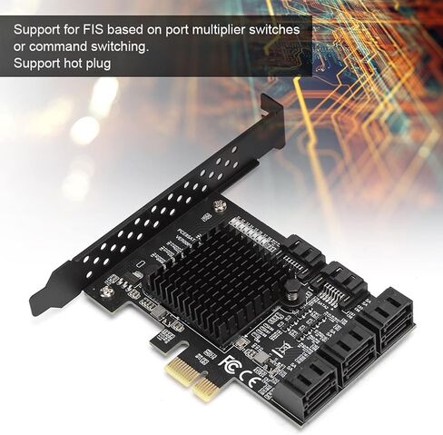 بطاقة PCI-E إلى SATA 3.0، 8 منافذ PCI-E إلى SATA3.0 لوحة توسيع وحدة التحكم، بطاقة توسيع واجهة ساتا 3.0 in Saudi Arabia