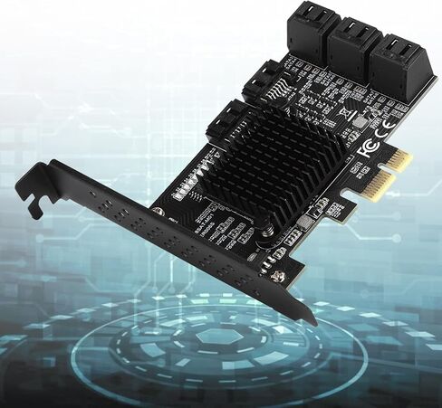 بطاقة PCI-E إلى SATA 3.0، 8 منافذ PCI-E إلى SATA3.0 لوحة توسيع وحدة التحكم، بطاقة توسيع واجهة ساتا 3.0 in Saudi Arabia