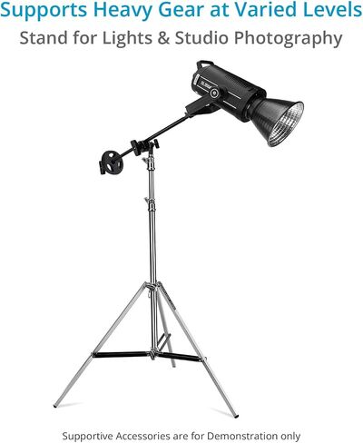 PROAIM Ninja 5/8" Double Riser Baby Stand for Lights & Studio Photography| Max. Height: 9.3 Feet with 5/8" Mounting. (TP-NJB-02) in Saudi Arabia