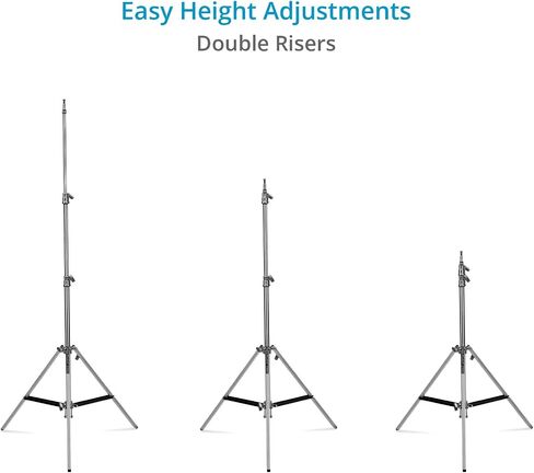 PROAIM Ninja 5/8" Double Riser Baby Stand for Lights & Studio Photography| Max. Height: 9.3 Feet with 5/8" Mounting. (TP-NJB-02) in Saudi Arabia
