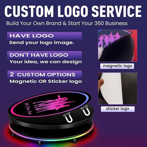 الة تصوير 360 درجة من زانوجي مع بطارية وتطبيق للحفلات، كشك كاميرا بطيئة الحركة 68 سم لشخصين مع بدلة فاخرة وشعار مغناطيسي مخصص، تحكم عن طريق جهاز التحكم عن بعد او التطبيق، 26.8 انش - دولايز in Kuwait