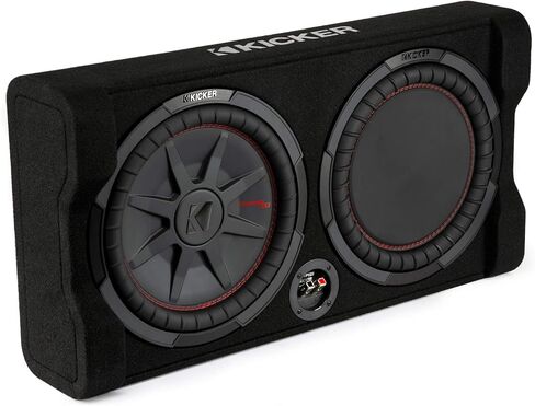 KICKER TRTP 12-inch (30cm) Thin Down Firing Subwoofer and Passive Radiator Enclosure, 2-Ohm, RoHS Compliant in Saudi Arabia