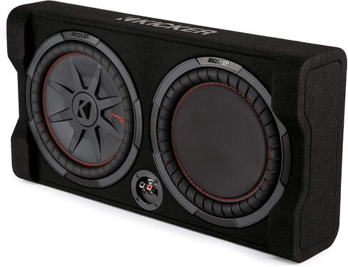 KICKER TRTP 12-inch (30cm) Thin Down Firing Subwoofer and Passive Radiator Enclosure, 2-Ohm, RoHS Compliant in Saudi Arabia