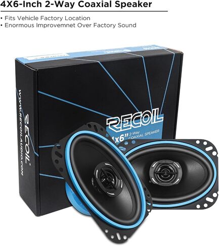 RECOIL RCX46 Echo Series 4X6-Inch Car Audio Coaxial Speaker System in Saudi Arabia